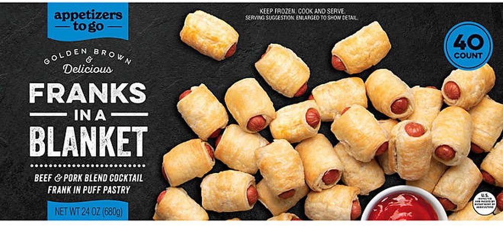 Franks in a Blanket, Frozen, 40 ct.