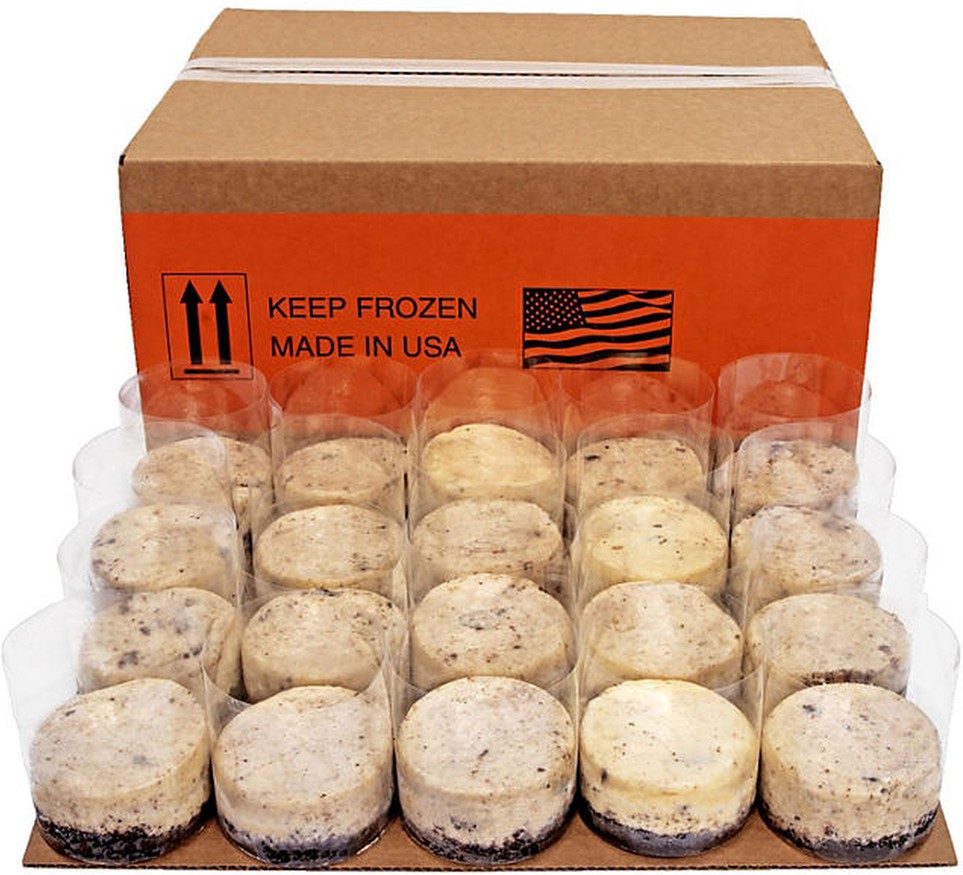 3" Cookies 'n Creme Cheesecakes, Frozen, Case, 40 ct.
