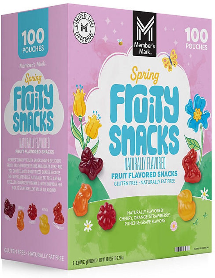 Spring Fruit Snacks, 0.8 oz., 100 pk.