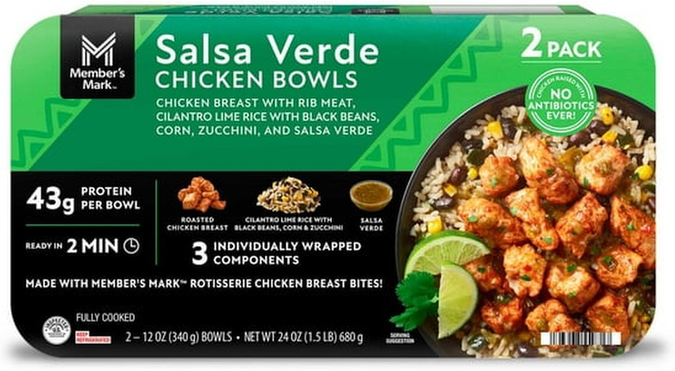 Salsa Verde Chicken Bowls, 12 oz. Each, 2 pk.