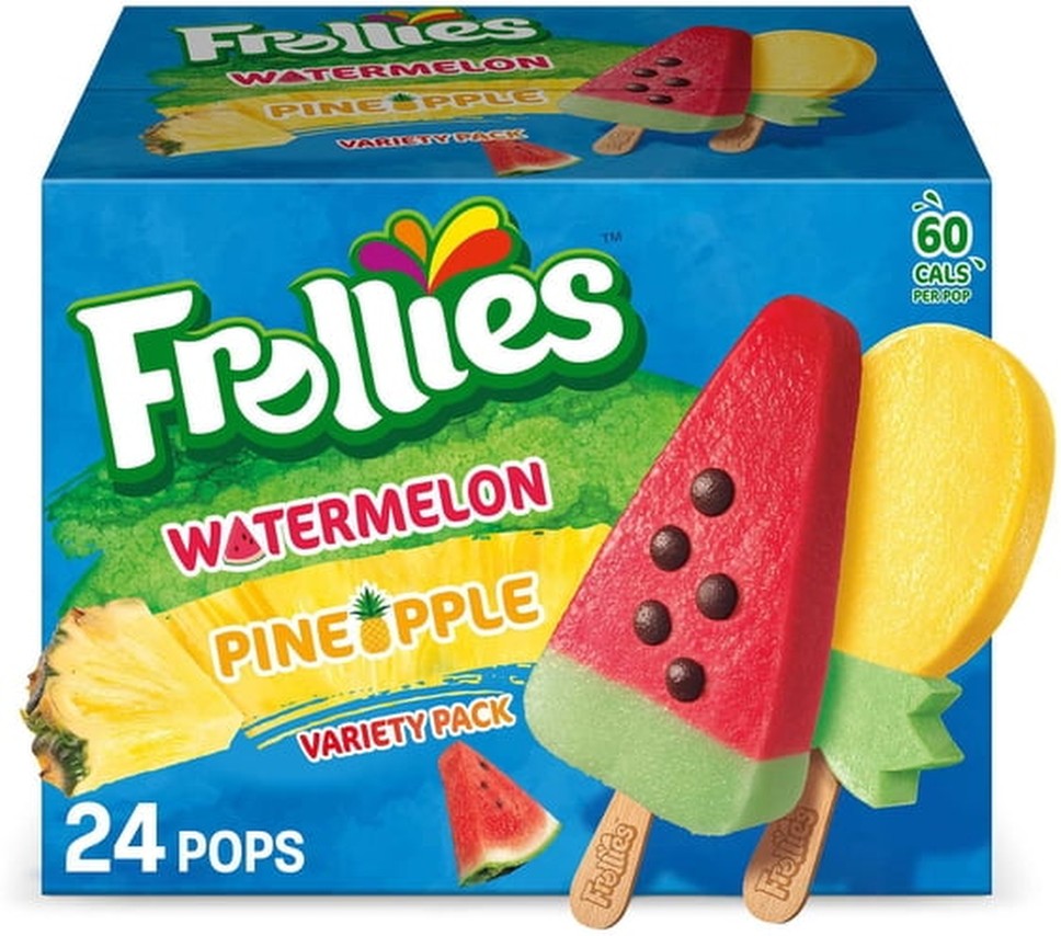 Watermelon and Pineapple Fruity Ice Pops, 2.5 fl. oz., 24 pk.