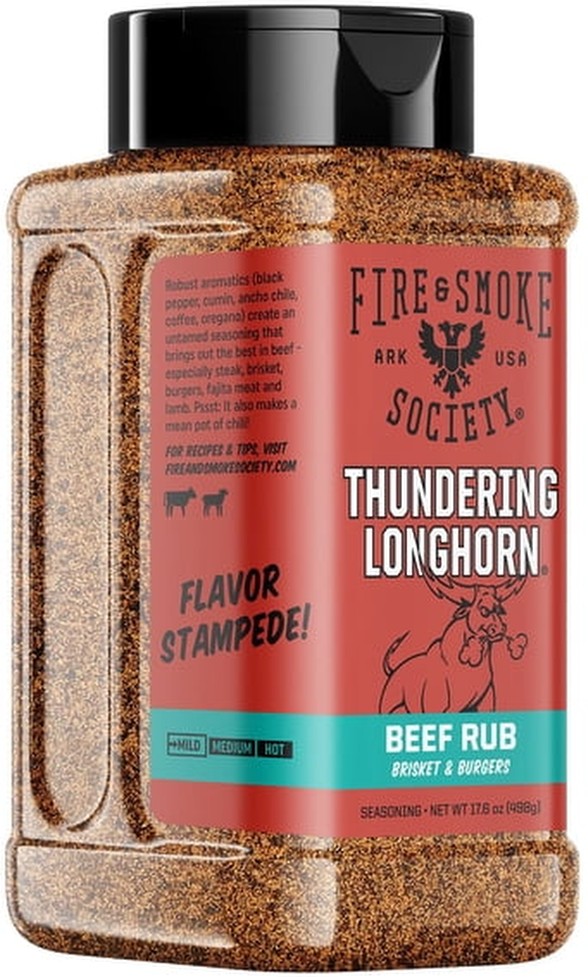 Barbecue Seasoning, Thundering Longhorn, 17.6 oz.