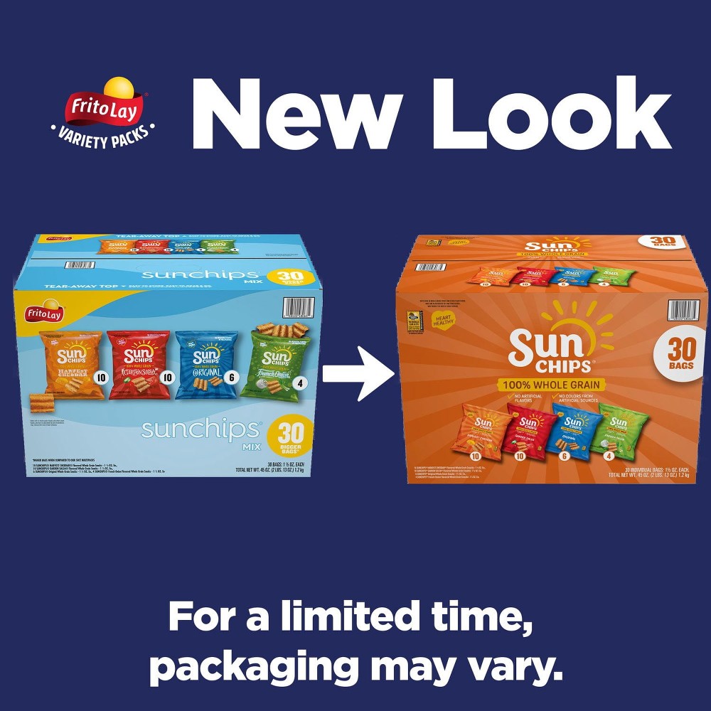 Whole Grain Variety Pack Chips, 30 pk.