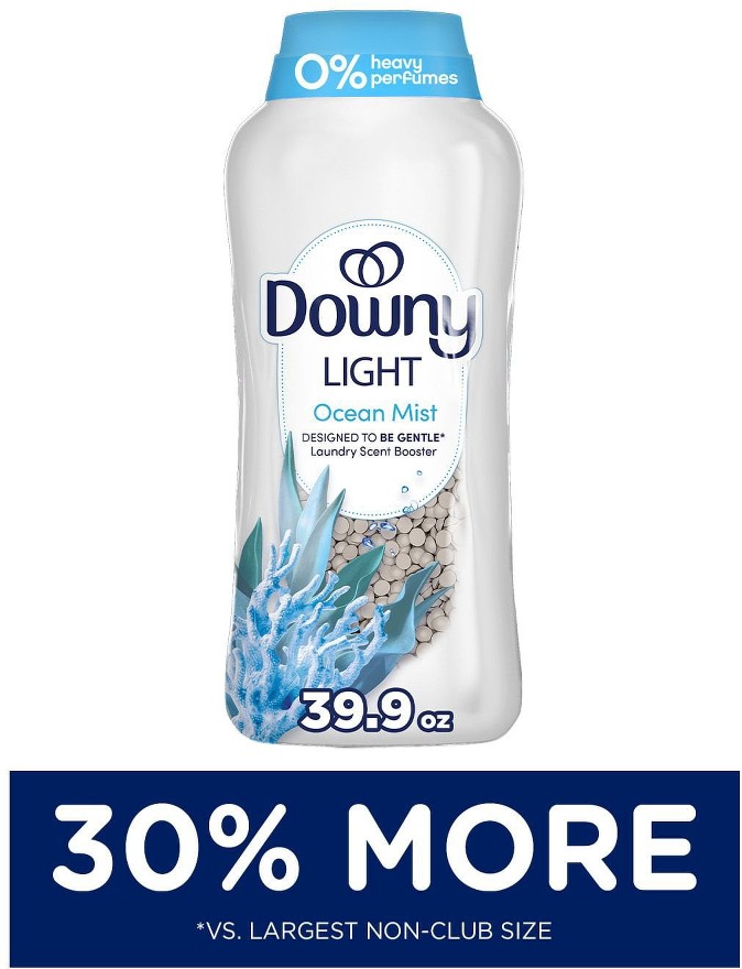 Light Laundry In-Wash Scent Booster Beads, Ocean Mist Scent, 39.9 oz