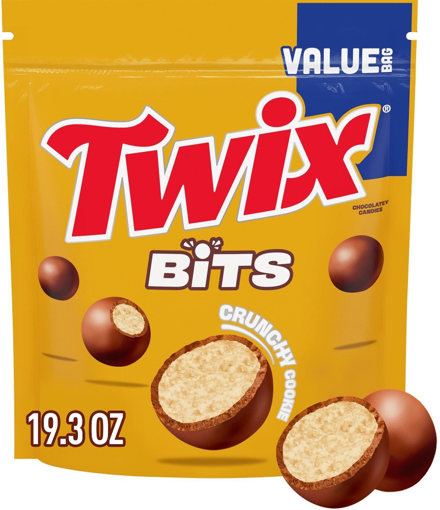 Twix Bits Crunchy Cookie Chocolate Candy, Value Size, 19.3 oz.