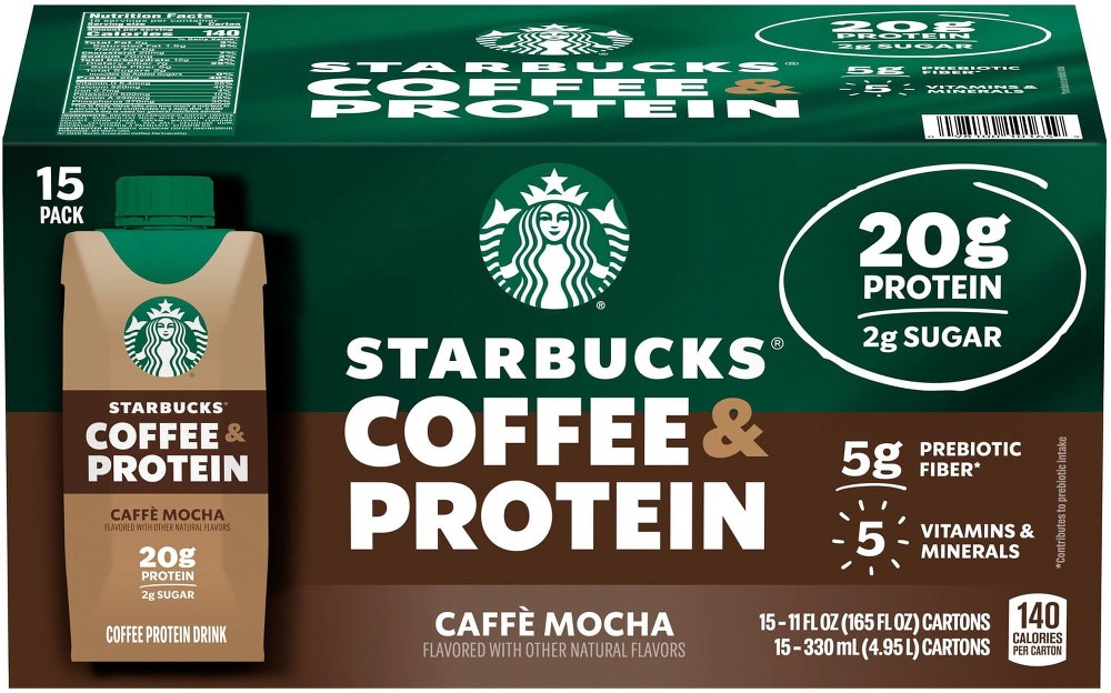 Coffee & Protein Cafe Mocha Drink, 11 oz., 15 pk.