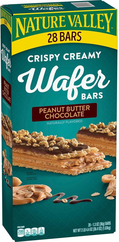Crispy Creamy Wafer Bars, Peanut Butter Chocolate, 28 ct.