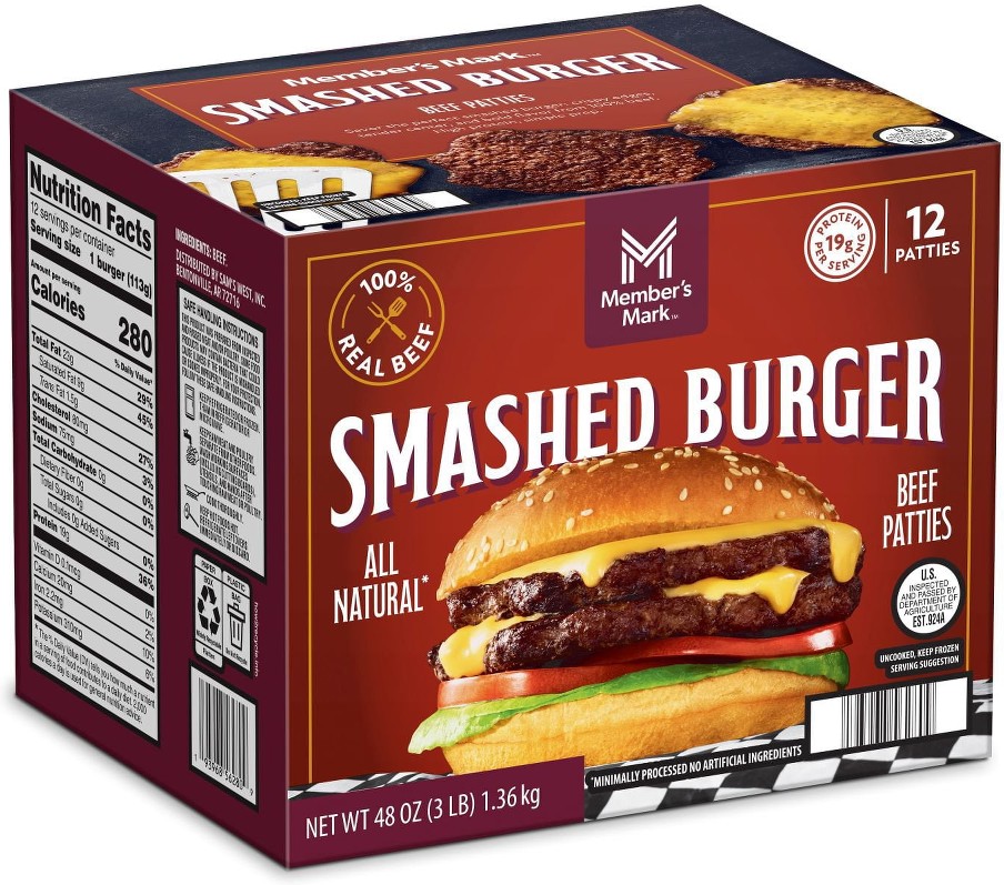 Smashed Burgers, Frozen, 12 ct.
