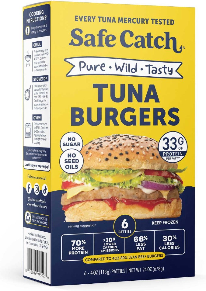 Tuna Burger, Frozen, 24 oz, 6 ct.