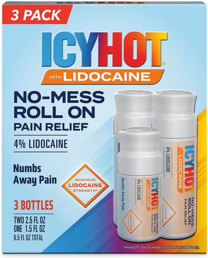 Lidocaine No-Mess Pain Relief, 6.5 fl. oz., 3 pk.