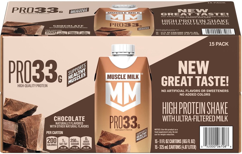 33g Pro High Protein Shake with Ultra Filtered Milk, Chocolate, 11 fl. oz., 15 pk.