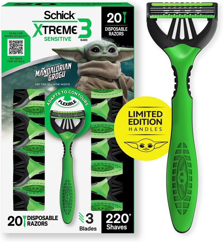Xtreme3 Mandalorian Disposable Razors for Men, 20 ct.