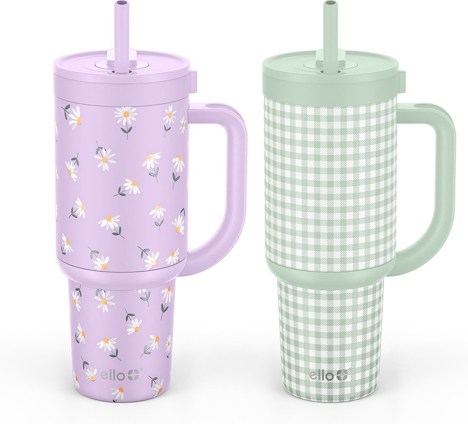 Oasis 30oz Stainless Steel Tumbler with Handle, 100% Leakproof, 2-Pack