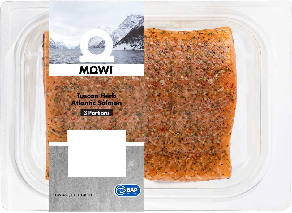 Atlantic Salmon Tuscan Herb, priced per pound