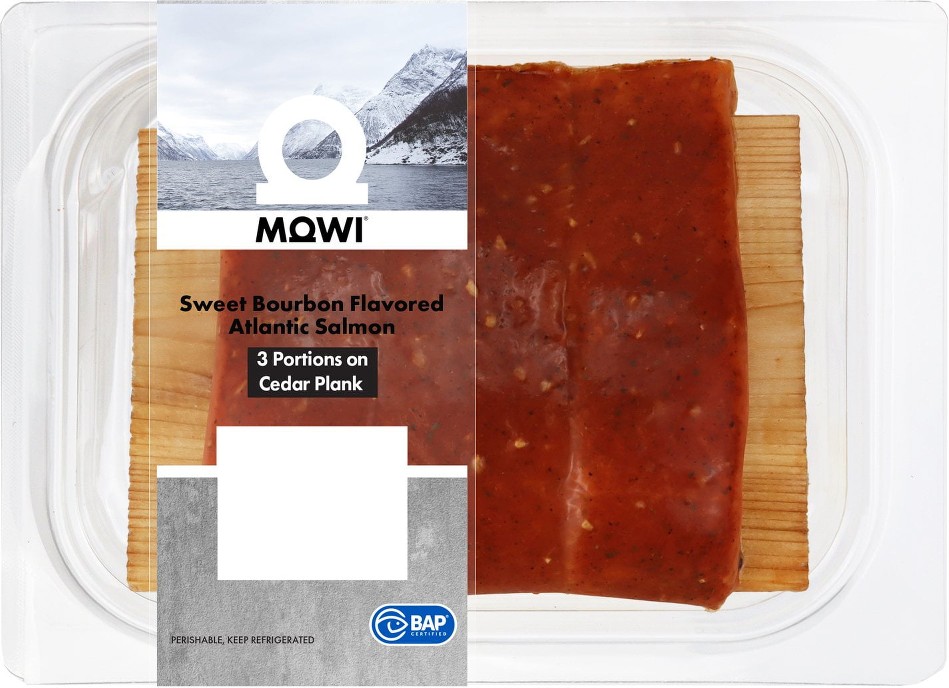 Atlantic Salmon Sweet Bourbon on Cedar Plank, priced per pound