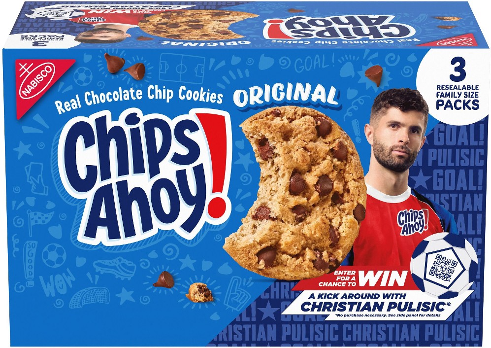 Chocolate Chip Cookies, Family Size, 18.2 oz., 3 pk.