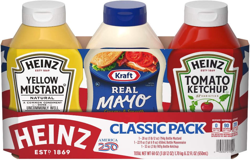 Classic Pack Condiments, 3 pk.