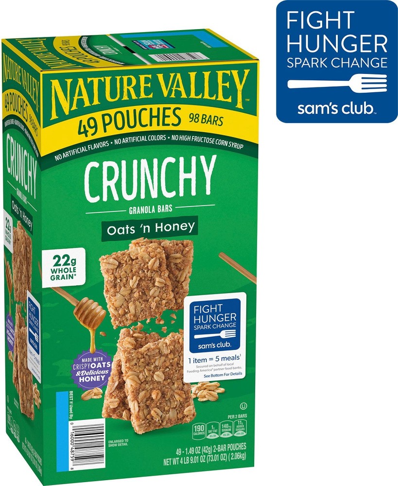 Oats 'n Honey Crunchy Granola Bars, 49 ct.