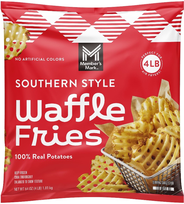 Southern Style Waffle Fries, Frozen, 4 lbs.