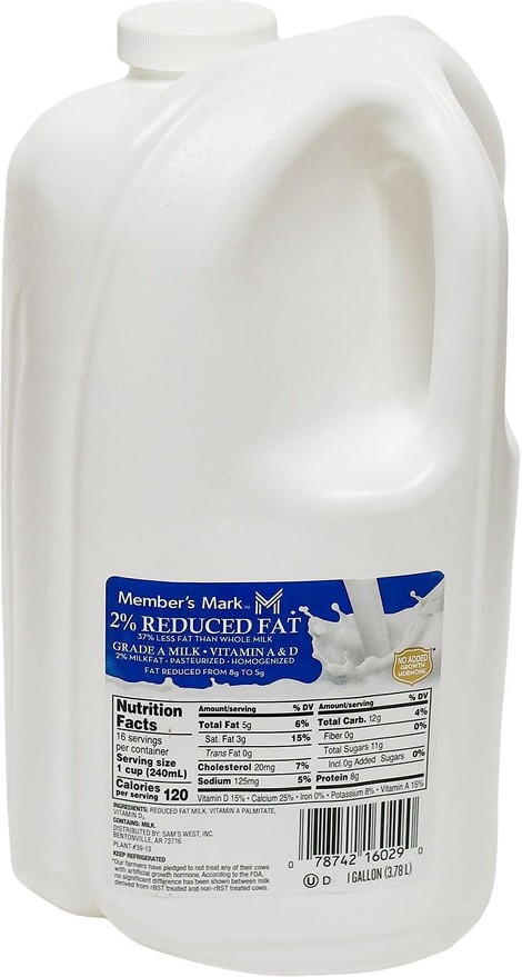 2% Reduced Fat Milk (1 gal.)