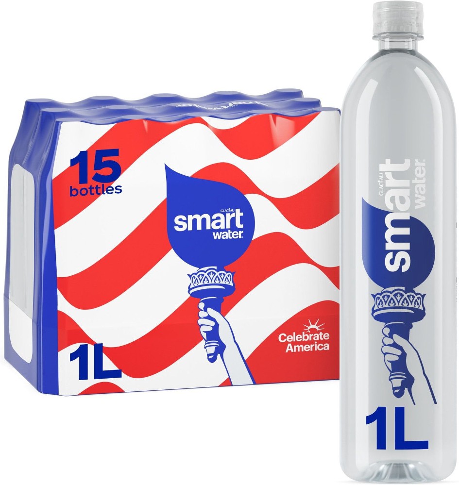 Vapor Distilled Premium Water Bottles, 1 L., 15 pk.