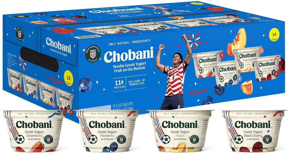 Nonfat Greek Yogurt Fruit On The Bottom Variety Pack, 5.3 oz., 16 ct.