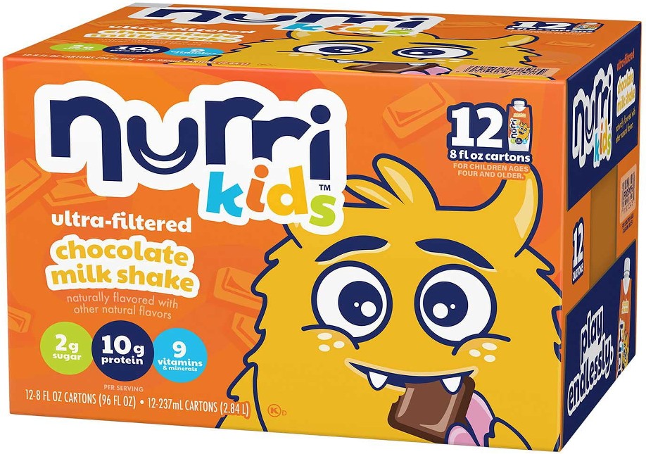 Kids 10g Protein Ultra-Filtered Milk Shake, Chocolate, 8 fl. oz. 12 pk.