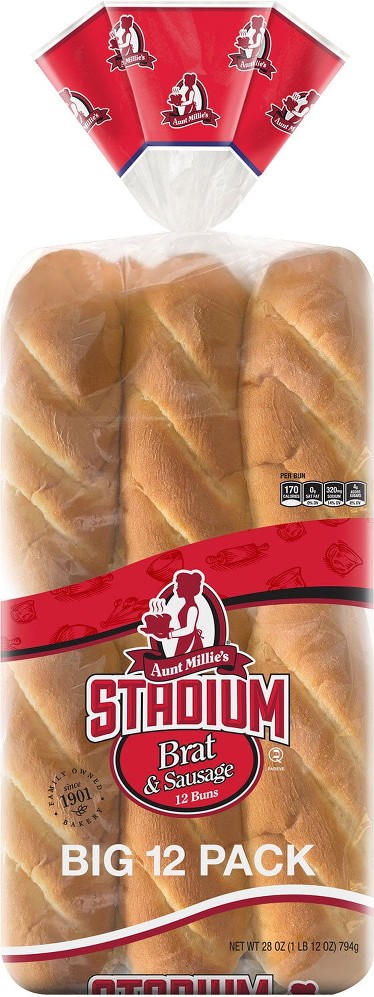 Stadium Brat & Sausage Buns, 12 ct.