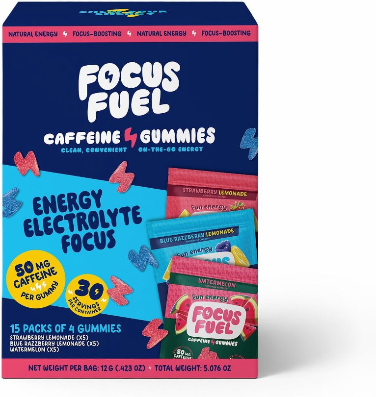 Variety Pack Caffeine Gummies, 4 ct., 15 pk.