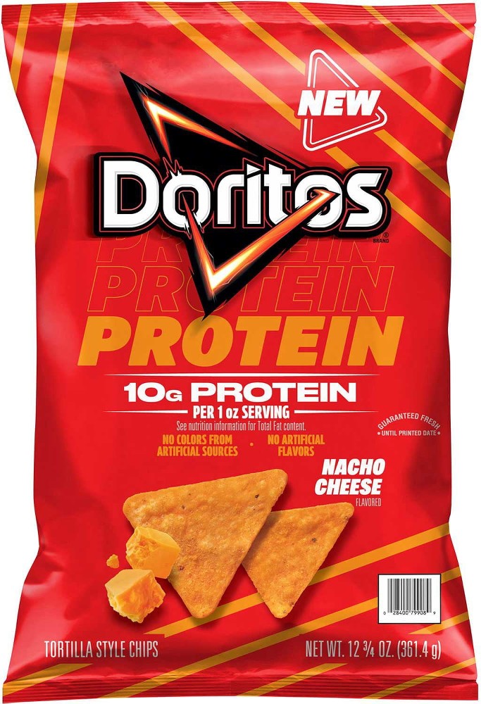 Protein Nacho Cheese Tortilla Chips, 12.75 oz.