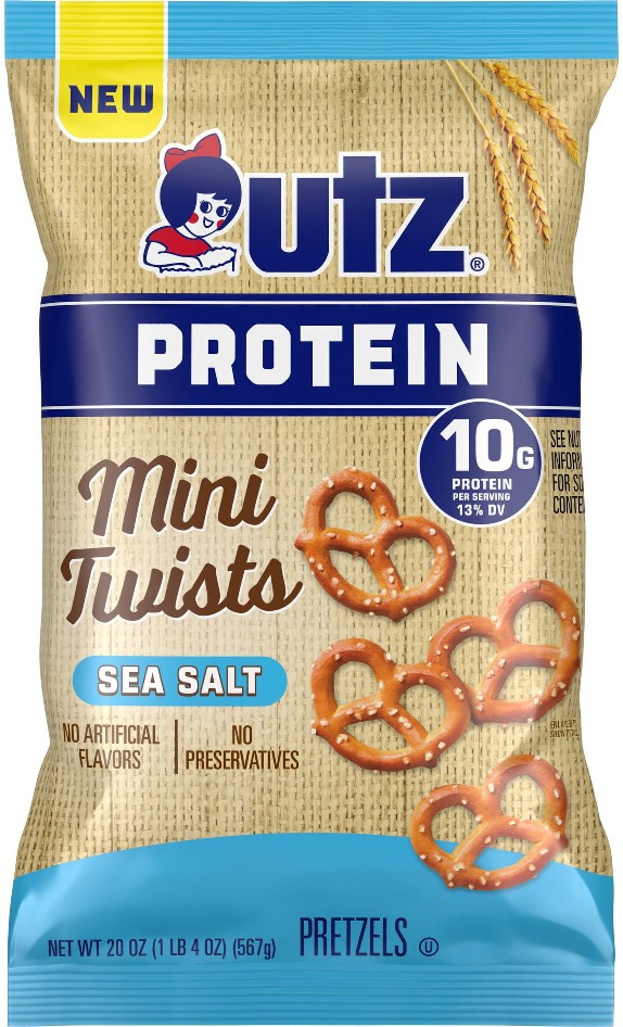 10g Protein Mini Twists Pretzels, Sea Salt, 20 oz.