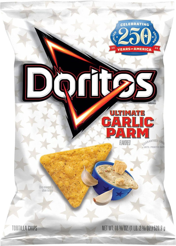 Ultimate Garlic Parm Flavored Tortilla Chips, 18.375 oz.