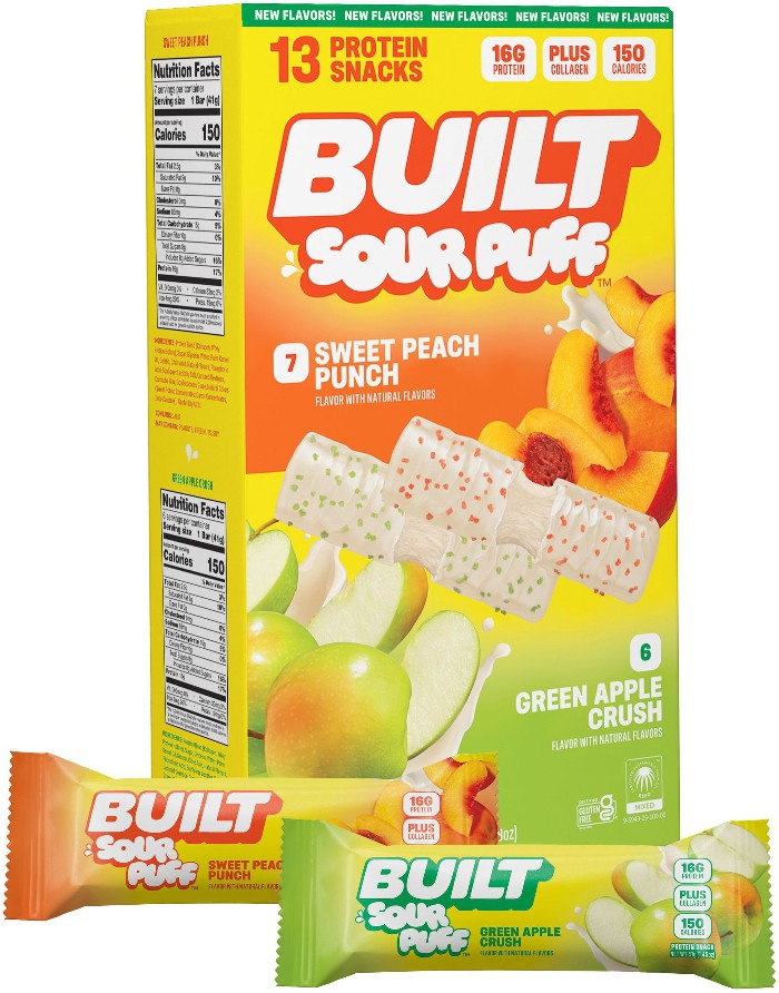 Puff Sour Puff Protein Bars, Variety Pack, 13 ct.