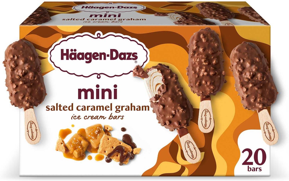 Salted Caramel Graham Mini Ice Cream Bars, 20 ct.