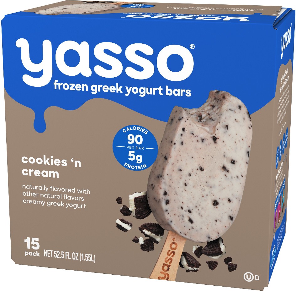 Cookies 'N Cream Frozen Greek Yogurt Bars, 3.5 fl. oz., 15 ct.