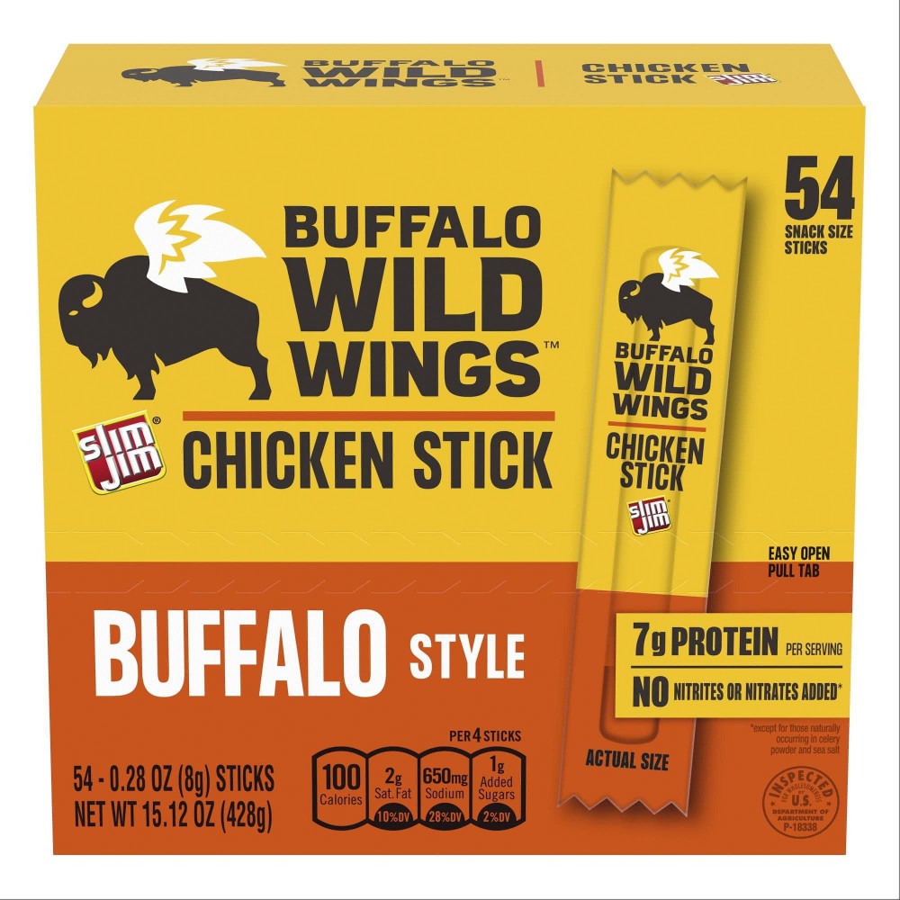 Buffalo Wild Wings Chicken Sticks, Buffalo Style, 0.28 oz., 54 pk.