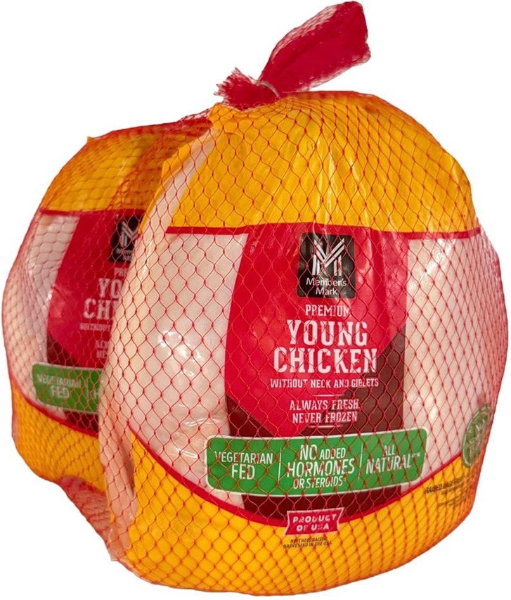 Young Whole Chickens, priced per pound