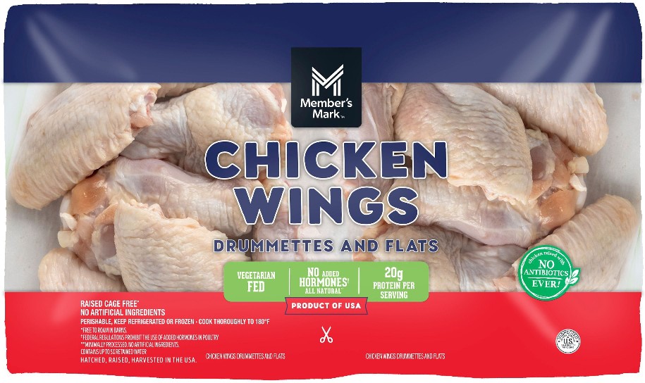 Bone-In Chicken Wings, priced per pound