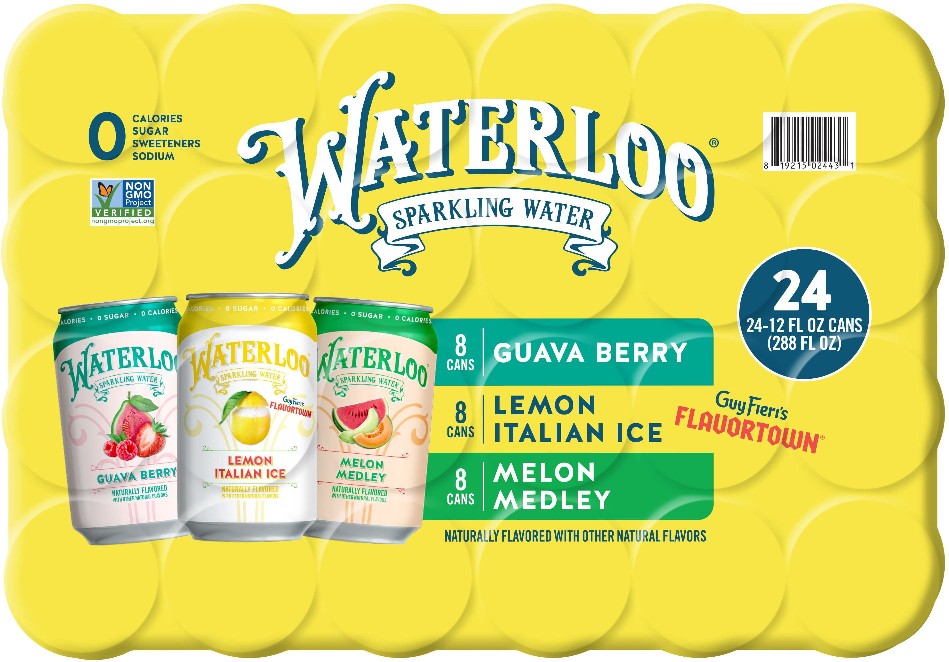 Sparkling Water Variety Pack, 12 fl. oz., 24 pk.