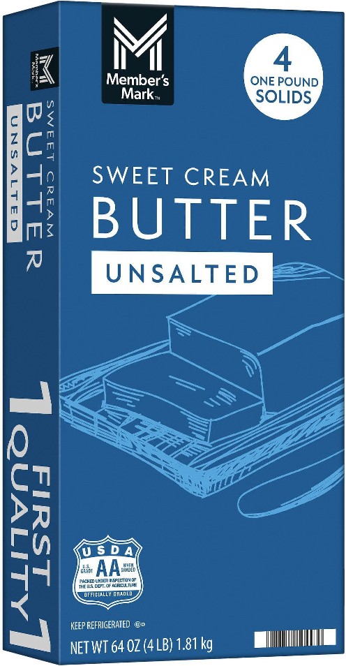 Unsalted Sweet Cream Butter Block 4 ct.