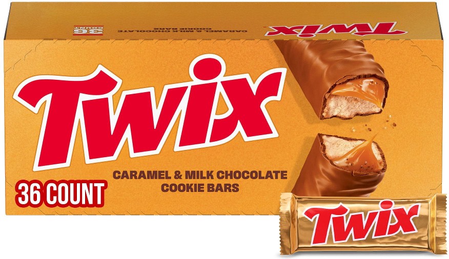 Caramel Cookie Chocolate Candy Bars, Full Size, 1.79 oz., 36 pk.