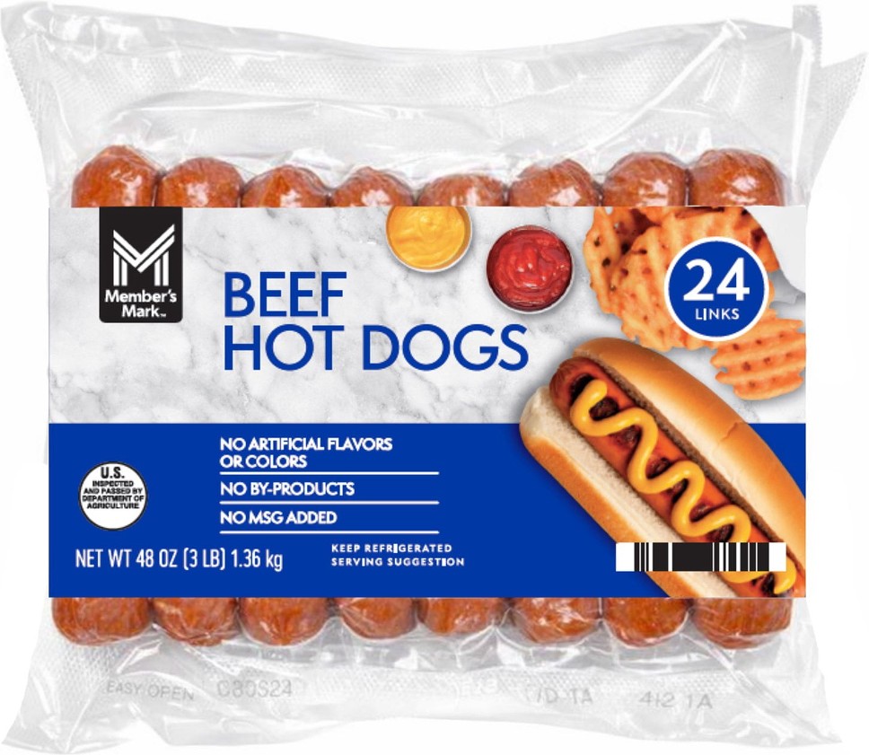 Beef Hot Dogs, 2 oz., 24 ct.