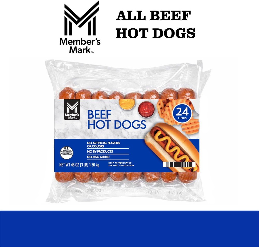 Beef Hot Dogs, 2 oz., 24 ct.