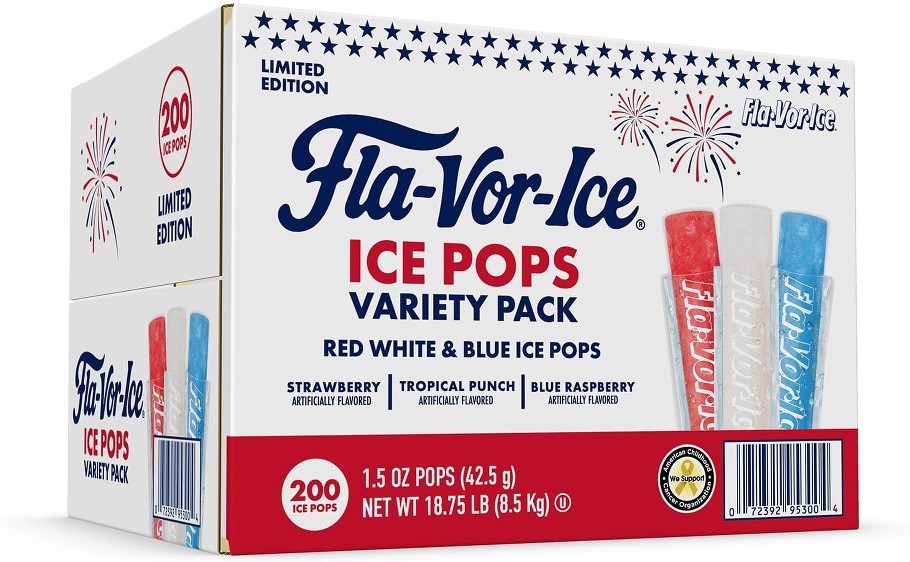 Fla-Vor-Ice Giant Pops, 1.5 oz., 200 pk.