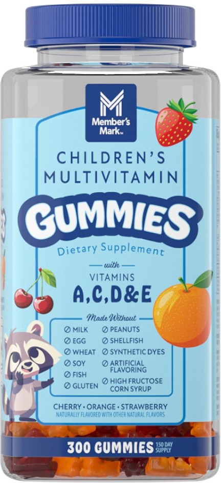 Children's Multivitamin Gummies, Assorted Fruit Flavors, 300 ct.