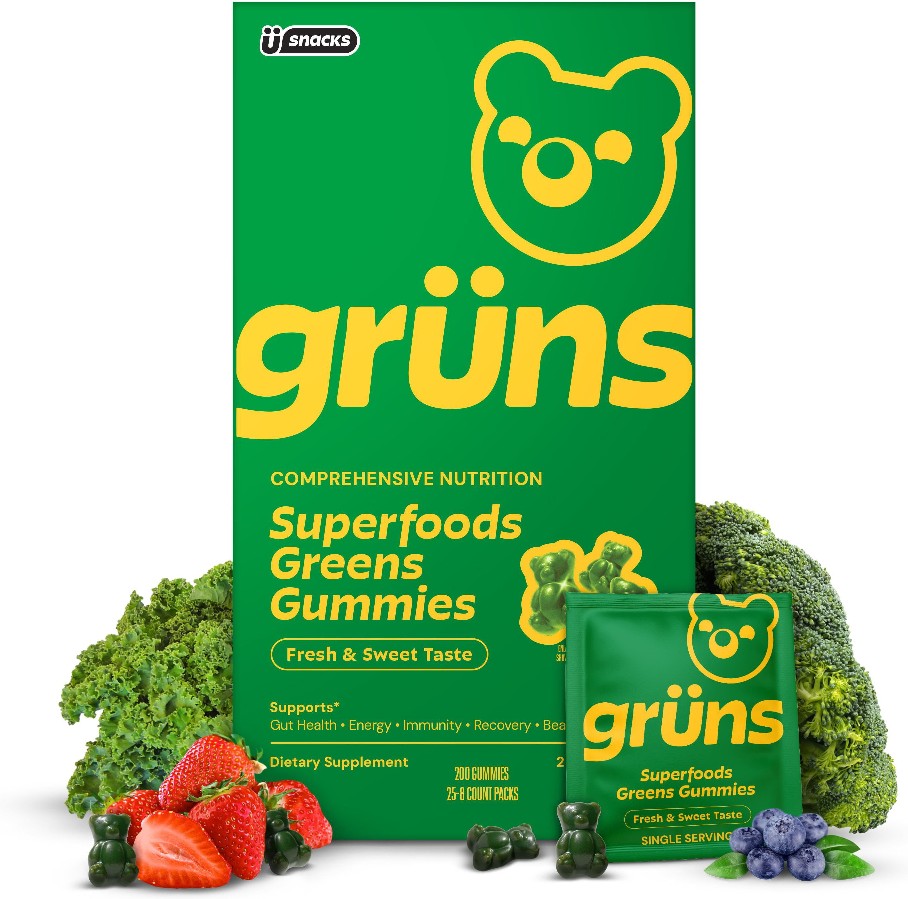 Adult Organic Superfood Greens Multivitamin Gummies, 25 ct.