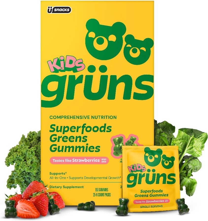 Kids Organic Superfood Greens Multivitamin Gummies, 25 ct.