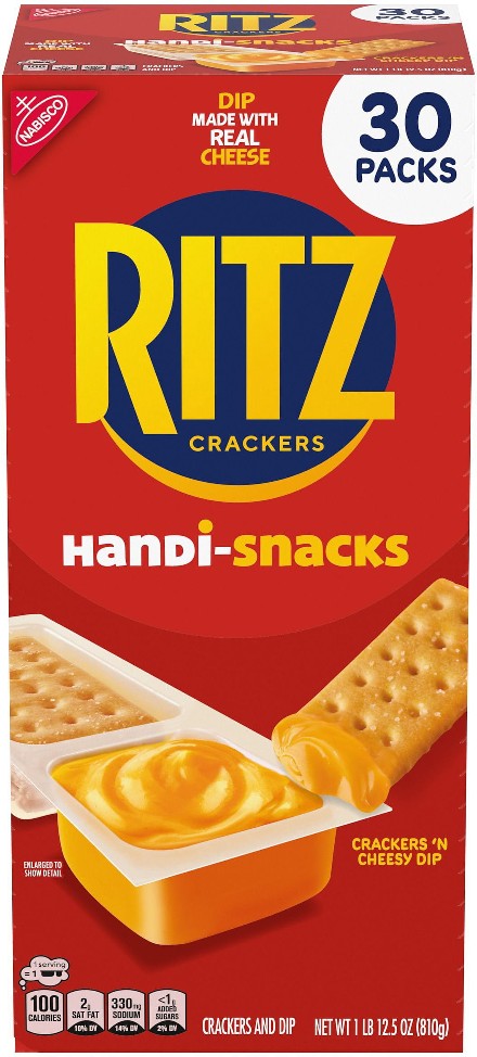 Handi-Snacks Crackers and Cheese Dip, 0.95 oz., 30 pk.
