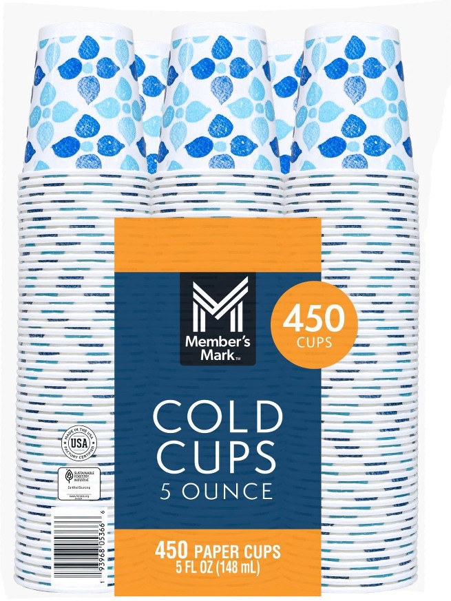 Printed Paper Bath Cold Cup 5 oz., 450 ct.