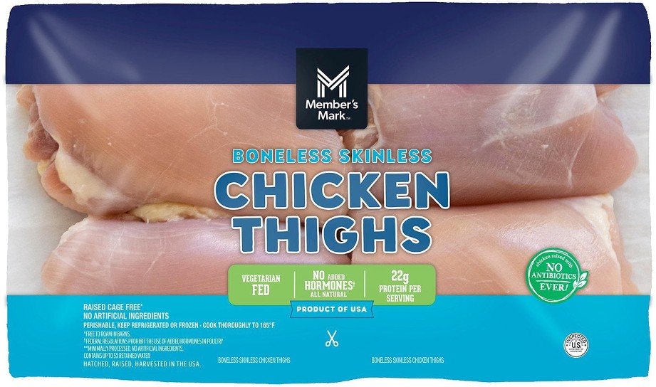 Boneless Skinless Chicken Thighs, priced per pound